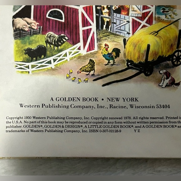 🎉6/$20 ‘THE JOLLY BARNYARD’ VINTAGE LITTLE GOLDEN BOOK COLLECTIBLE - Picture 3 of 3